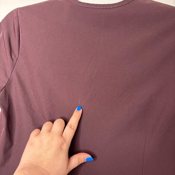 Figs chocolate brown scrubs top women's size XXs - Picture 4 of 5